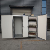 Fabrieksdirecte levering JIUDE 80-bak industriële fruit- en groentedroger, hoge efficiëntie, capaciteit 100-500kg/u, roestvrij staal