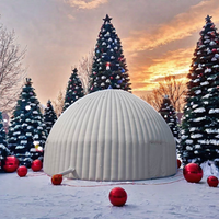 Tente gonflable de dôme d'igloo d'usine de grande maison de jeu gonflable blanche d'igloo de prix d'usine pour l'usage extérieur d'entrepôt