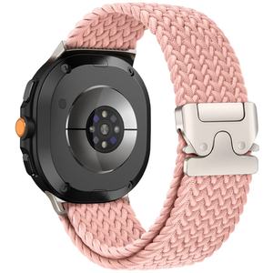 <span class=keywords><strong>Bracelet</strong></span> en nylon tressé 18mm 20mm 22mm pour Samsung Galaxy <span class=keywords><strong>Watch</strong></span> 8 7 6 5 4 <span class=keywords><strong>Bracelet</strong></span> élastique classique Boucle en métal <span class=keywords><strong>Bracelet</strong></span> de montre Charme - Product Image 5