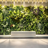 Panneau mural de gazon artificiel tendance, design vertical, pour décoration extérieure, système de jardinage, mur végétal, plante verte