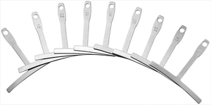 Outils de luthier de guitare en acier inoxydable argenté jauge de rayon d'épaisseur pour manche de guitare et chevalet - Product Image 3