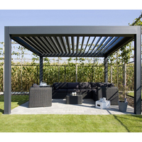 Pegola automatique 3x4 3x6 4x6 Gazebo résistant à la neige en aluminium jardin bioclimatique pare-soleil Pergola ouvrant le toit en persienne