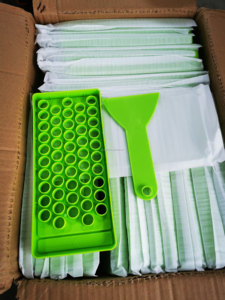 Moule de remplissage de baume à lèvres personnalisé en stock plateau de remplissage de baume à lèvres facile et spatule <span class=keywords><strong>kit</strong></span> d'artisanat de baume à lèvres pour 50 pièces - Product Image 6