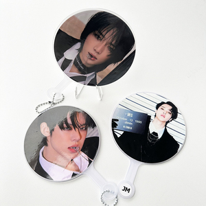 Ventaglio in plastica trasparente personalizzato per concerti <span class=keywords><strong>Kpop</strong></span>, mini ventaglio portatile per festival <span class=keywords><strong>Kpop</strong></span>, oggetti in plastica per feste - Product Image 4