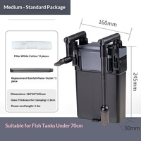 Filtre d'aquarium pour poissons, trois-en-un, externe, à suspendre au mur, purification de l'eau, série HBL-8