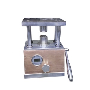 Cr2032/2016/2025 crimper Pin thủy lực nút đồng xu di động Uốn Tóc bồng niêm phong máy - Product Image 2