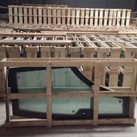 Vitre de cabine d'excavatrice incurvée en verre trempé, pare-brise supérieur avant, vitre latérale, compatible avec Sany Komatsu Hitachi
