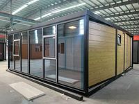 Mini-villa modulaire pliable de 20 pieds, maison extensible 1 à 4 chambres, structure en acier étanche, maison mobile, design moderne et écologique