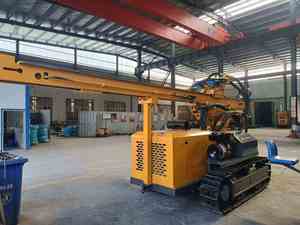 Plataforma de Perforación Hidráulica Fotovoltaica FD150, 75KW, Perforadora Solar para Cimentaciones con Tornillos de Tierra - Product Image 1