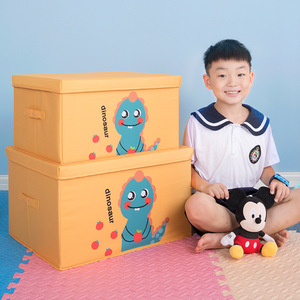 Cartoon Storage Box 600D Oxford Cloth Children's Fabric Organizer Rectangle Folding Clothes Toy Storage Box - Product Image 2