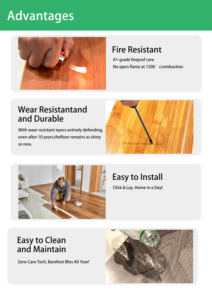 Plancher <span class=keywords><strong>stratifié</strong></span> en bois HDF moderne à clic, prix bas, fournisseur chinois, finition mate AC4, salon, imperméable, écologique - Product Image 4