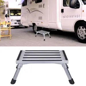 Anti-slip Work Platform Caravan Step Caravan Accessories Black Aluminum Modern Hotel Folding Aluminum Ladder 6 PCS/CARTON 23CM