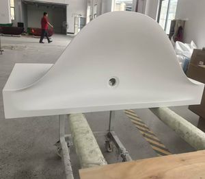 <span class=keywords><strong>Lavabo</strong></span> de superficie sólida artificial a <span class=keywords><strong>precio</strong></span> de fábrica de China, <span class=keywords><strong>lavabo</strong></span> de pared colgante mate blanco, fregadero de resina de piedra Artificial para Baño - Product Image 6