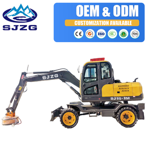 Excavadora Hidráulica de Ruedas de 7.6 Toneladas con Mandril Electromagnético Personalizable para Construcción Urbana e Ingeniería Municipal - Product Image 1