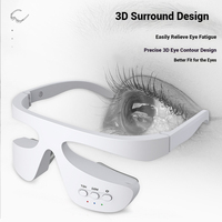 Masseur oculaire LED rechargeable avec luminothérapie rouge, masque oculaire LED pour une élimination efficace des rides et des cernes