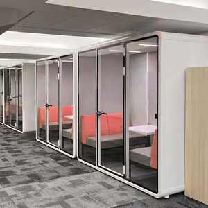 Cabine d'enregistrement insonorisée à prix d'usine, pods acoustiques mobiles pour bureau, pod de réunion insonorisé partagé - Product Image 1