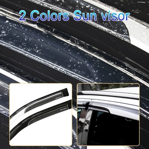 Accesorios 4x4 para Exteriores de Automóviles, Protector de Lluvia para Ventanas, Visera Solar Bicolor Cromada y Negra para Toyota Fortuner 2016 en Adelante - Product Image 3
