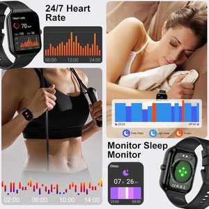 Nouvelle montre connectée AMOLED étanche pour femmes avec écran de 41-43 mm, charge sans fil, suivi de la fréquence cardiaque et de la forme physique - Product Image 3