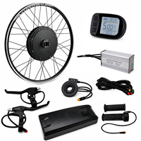 48V 500W 750W E-Bike Umbausatz Vorderrad LCD5 Nabenmotor Bürstenloser Elektrofahrrad-Umbausatz 26 27,5 29 Zoll Daumengashebel