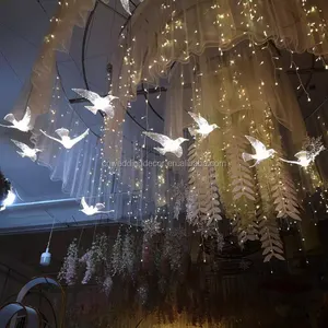 LED 飞鸟枝形吊灯丙烯酸吊坠为婚礼事件天花板装饰