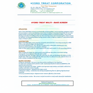 ตัวกรอง1000L หน้าจอเหล็กเส้นกลสแตนเลสสำหรับการบำบัดน้ำเสียและน้ำ220V ส่วนประกอบหลักของมอเตอร์ PLC รวมอยู่ด้วย - Product Image 1