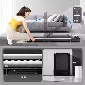 High Electric Easy-<strong>Foldable</strong> Wood Design Exercise <strong>Treadmill</strong> Workout Station Multifunction Home Fitness Walking LED Wireless