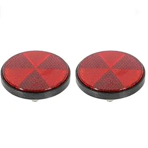 Bike Reflectors Rear Round Reflectors With Bolts Nuts Screw On Rear Reflective Bicycle Reflectors Marker