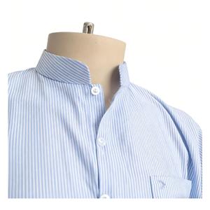 ثوب رجالي إسلامي بأكمام قصيرة مخطط مع جيوب للرجال موديل 2025 - Product Image 4