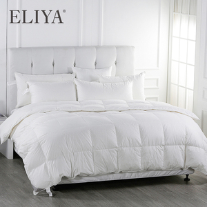 Piumino 100% <span class=keywords><strong>Piuma</strong></span> <span class=keywords><strong>d</strong></span>'<span class=keywords><strong>Oca</strong></span> di Alta Qualità, <span class=keywords><strong>Trapunta</strong></span> di Lusso <span class=keywords><strong>in</strong></span> Microfibra per Hotel - Product Image 4