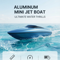 Vente en gros usine : Kart aquatique électrique bleu haute vitesse, Mini jet ski en aluminium, Bateau à moteur rapide, Petit bateau à rames motorisé