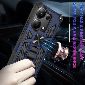 Funda híbrida de doble capa con soporte resistente para Xiaomi Redmi 10C 9C 9A 10A K70E 9 / <span class=keywords><strong>12T</strong></span> Pro Poco X6 X4 X3 Pro, funda con soporte - Product Image 3