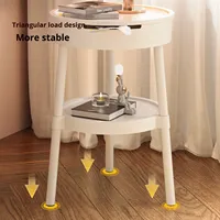 Table d'appoint multifonctionnelle en plastique de style nordique créatif pour salon, chambre à coucher, balcon