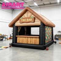 Tente Tiki Gonflable pour Bar Extérieur, Fêtes et Événements, Dôme Bulle, Abri Imperméable Résistant aux UV, Commercial, Durable, Jardin