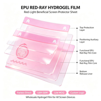 Film protecteur en TPU hydrogel à formule personnalisée, anti-traces de doigts, anti-chocs, étanche, épaisseur réglable