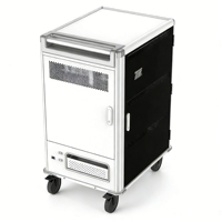 Chariot multi-ordinateurs 42 ports de haute qualité en acier laminé à froid de calibre 18 pour casier de charge d'équipement éducatif