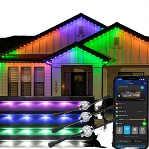 All-season Aluminum Track System <b>RGB</b> Permanent Christmas Lights DC24V IP67 App <b>Control</b> for Eaves Residential Lighting - Product Image 3