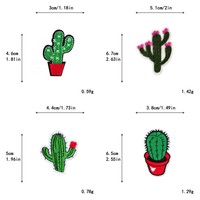Pas cher Prix Belle Broderie DIY Vêtements Patches Cactus Combinaison Série Décoratif Brodé Patch pour Chapeaux