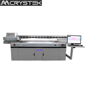 Crystek fg2513 máy in UV phẳng với máy ảnh CCD 3D postionning cmky + Mực Trắng Konica 1024A đầu in Máy in UV - Product Image 1