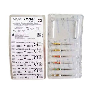 Wa-Ve One Gold <span class=keywords><strong>Files</strong></span> Wortelkanaal Tandheelkundige Roterende Vijl 6Pcs/Pk Diverse Primaire Middelgrote Kleine 21Mm 25Mm 31Mm - Product Image 1