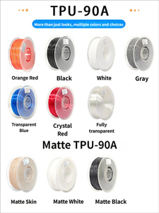 เส้นพลาสติก TPU 95A 90A สำหรับเครื่องพิมพ์ 3 มิติ แบบยืดหยุ่น ขายดีที่สุด เนื้อสัมผัสเรียบลื่น นุ่มดุจแพรไหม - Product Image 5