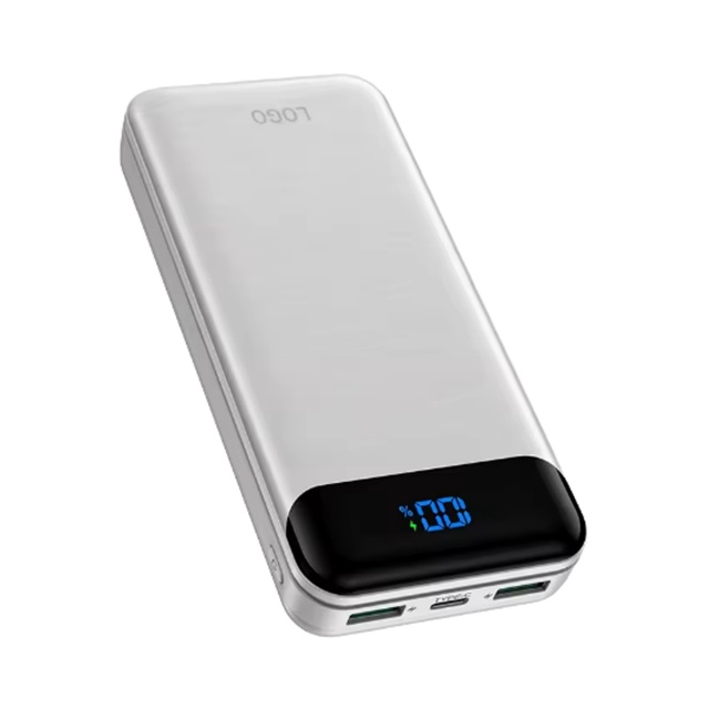 Portable 2000mah Large-capacity Mobile Power Bank with Fast Charging and Digital Display