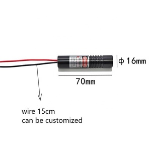 Nuevo 16X70mm 520nm 135MW Módulo láser verde Vidrio Amplio voltaje 12V ~ 24V Línea - Product Image 4