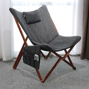 Chaise pliante à motif papillon, mobilier d'extérieur de loisirs, idéale pour un pique-nique ou le camping, etc.