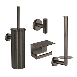 Suporte de escova de vaso sanitário, suporte de banheiro de aço inoxidável, 4 peças - Product Image 5