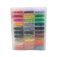 Cuentas de Plástico para Planchar de 5mm, 30 Colores, 6000 Piezas, Paquete de Recarga con Caja de Almacenamiento de 30 Compartimentos, Cuentas Perler, Accesorios para Manualidades DIY