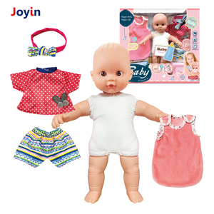 Juego de saco de dormir de juguete de muñeca de vinilo con cuerpo de algodón de 12 pulgadas, 5 uds., trajes intercambiables para conjunto de juego de simulación de ensueño - Product Image 1