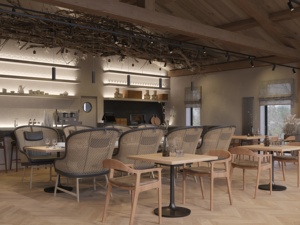 Meubles personnalisés pour hôtels et restaurants, tables et chaises de salle à manger modernes, comptoir de bar, design d'intérieur - Product Image 3