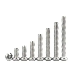 UNC 2#-56 4#-40 6#-32 8#-32 10#-24 12#-24 US Coarse Thread A4-70 316 Stainless Steel Cross Round Phillips Pan Head Screw Bolt