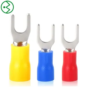 Fork Spade U-Type Wire Connectors Fork Terminals Insulated 22-16/16-14/12-10 AWG Electrical Crimp Terminal