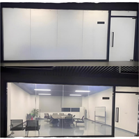 Film intelligent PDLC auto-adhésif décoratif pour vitres de confidentialité commutables, idéal pour les fenêtres de bureau, les cloisons de maison, les chambres et les salles de bain (électrique)
